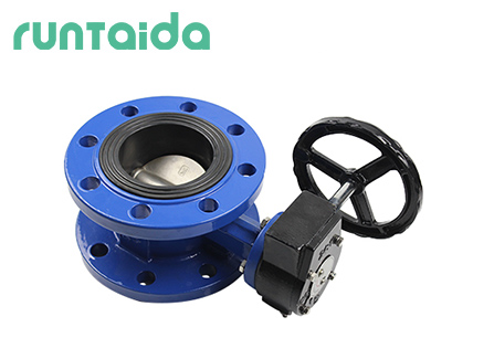 Ductile iron double flange butterfly valve