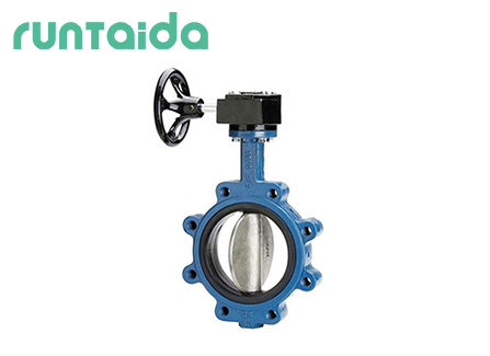 Lug wafer butterfly valve with gearbox