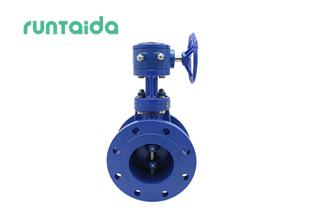 Double offset flanged butterfly valve
