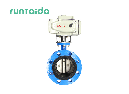 Pneumatic flanged butterfly valve